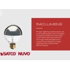 Satco S3862 Medium Light Bulb in Chrome finish, 4.38 inches