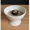Bitto Helena Incense Goblet Glazed Ceramic Cream Incense Burner Height