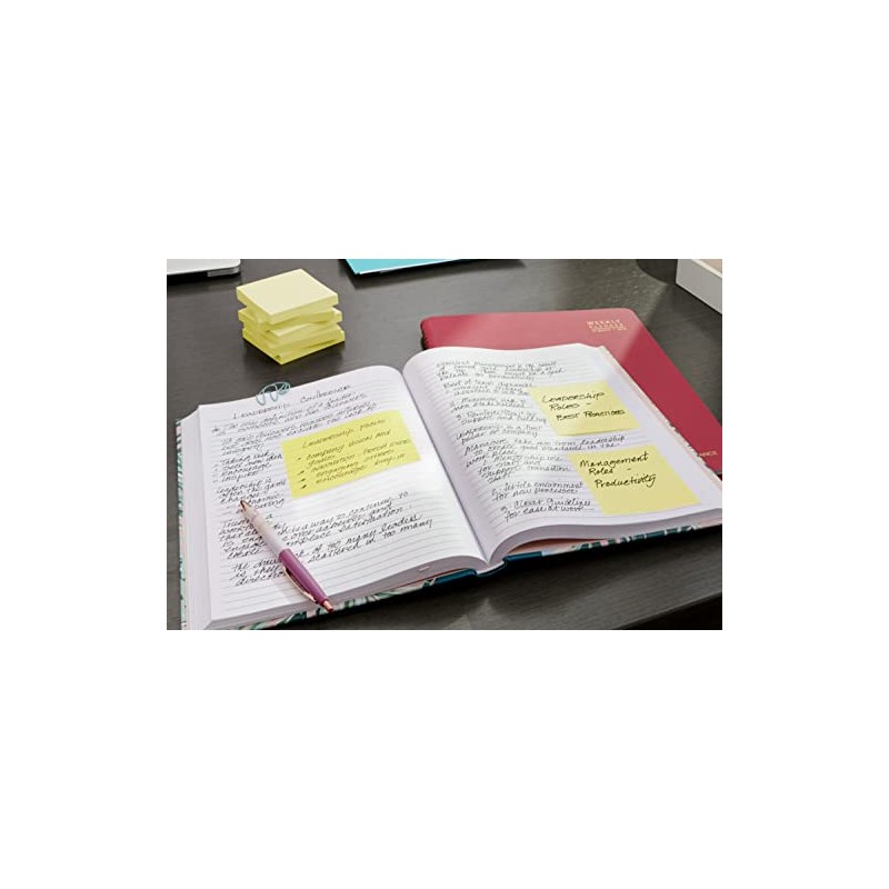 Notas Post-it, Amarillo canario, 5 Pads
