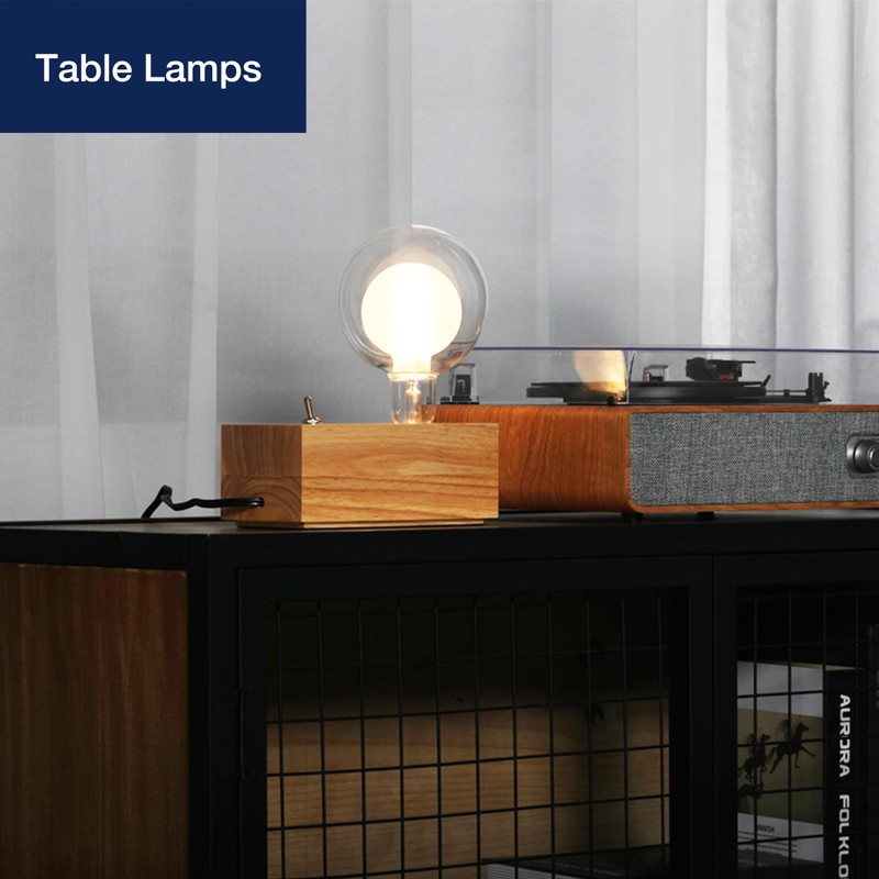 FLSNT Globe LED Large Edison Bulbs, 2700K Soft White, Dimmable,