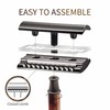 Double Edge Safety Razor Black | Bamboo Handle| Safety Razor