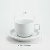 HUJI Stack-able Porcelain 3.2 OZ Espresso Turkish Coffee Cups and