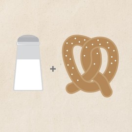 CafePress Salty Pretzel Tote Bag Natural Canvas Tote Bag, Reusable Shopping Bag