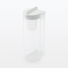 Muji MDC47A2A Horizontal Water Bottle with Strainer, White, Approx. 6.6