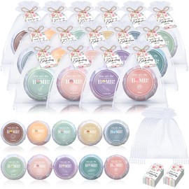 Dansib 50 Sets Bridal Shower Wedding Party Favors Bath Bombs Mini Bulk Thank You Gifts for Guests Floral 10 Flavors for Bachelorette Party