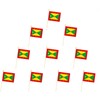 10 Pack Grenada Flags -GD Handheld Flag- 5x8 in,Grenadan Mini