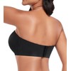 Lemorosy Women's Strapless Bra for Large Bust Full Support Non-Slip