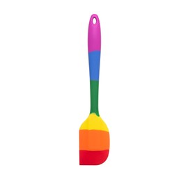 Cooking With Pride Non-Stick Scraper Spatula, Heat-Safe Silicone With Iron Core, 10.75-Inch