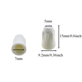 Hao Pro White Ceramic Wire Connectors Nuts 22-14 AWG 600V High Heat Temperature Repair Porcelain Twist Caps Big Enough to Connect Multiple Wires Tight Grip Snug Hold Together Not Burn 10PCS