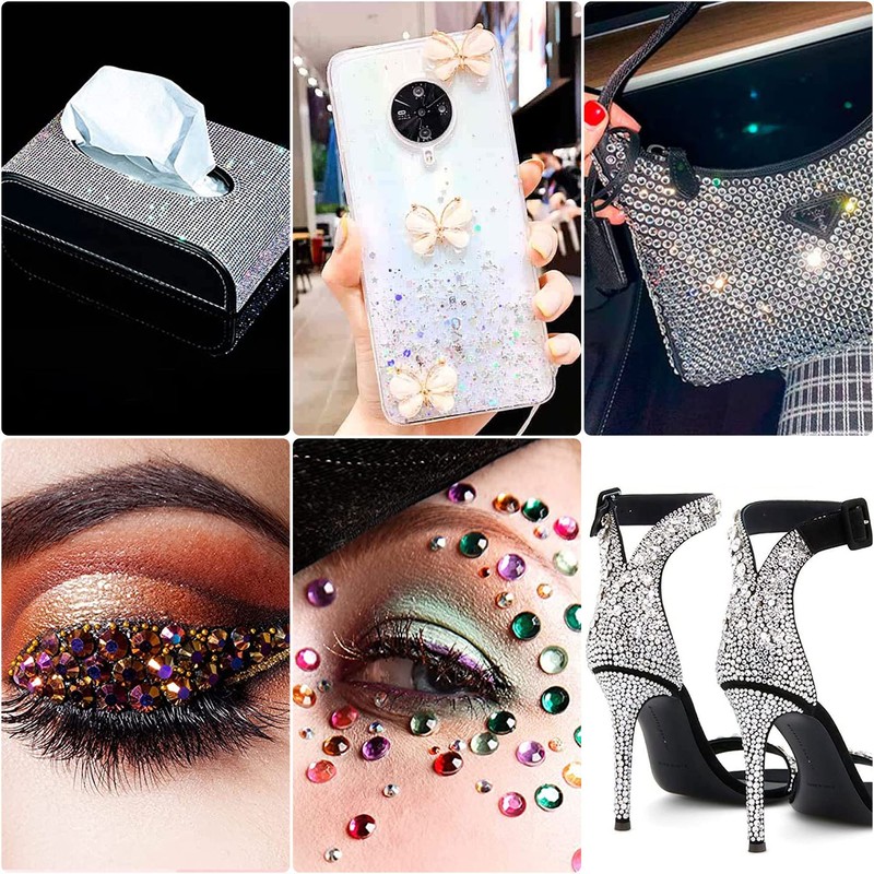Nail Art Rhinestone Nail Art Rhinestone Kit 5 Boxes Multi