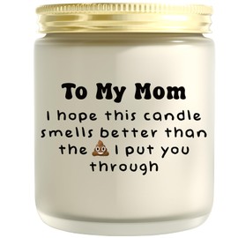 Lavender Scented Candles, Gifts for Mom, Mom Gifts, Mothers Day Gifts from Daughter Son, Gag Gifts for Moms Her Bonus Mom Mother New Mom Step Mom, to My Mom Candle