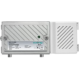 Axing BVS 12-69N House Connection Amplifier 20 dB Active Return Channel 5-65 MHz (1006 MHz, 100 dBµV) Silver