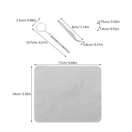 Ipetboom Complete Eyeglass Repair Kit Includes Nose Pads Screwdriver Tweezers and Cleaning Cloth Ideal for Home Use