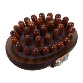 Mikinona Natural Wood Meridian Massage Brush Handheld Acupoint Body Massager for Relaxation and Circulation with Ergonomic Grip Wooden Exfoliating Comb for Abdomen and Legs Spa Care