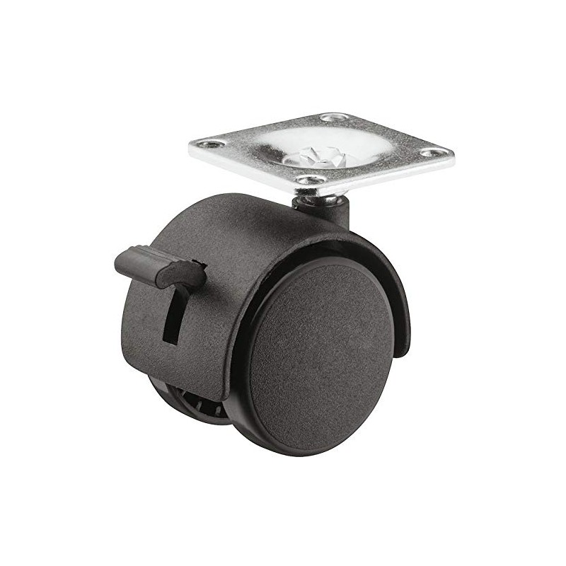 Swivel Twin Wheel Castor / With Brake Ø 50mm /