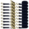 SALUINOKI 1.5 inch Ratchet Straps Heavy Duty 8 Pack 1-1/2