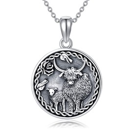 MUUYON 925 Sterling Silver Mother Daughter Necklace Mum Gift Birthday Jewellery for Mother Daughter, Sterling Silver