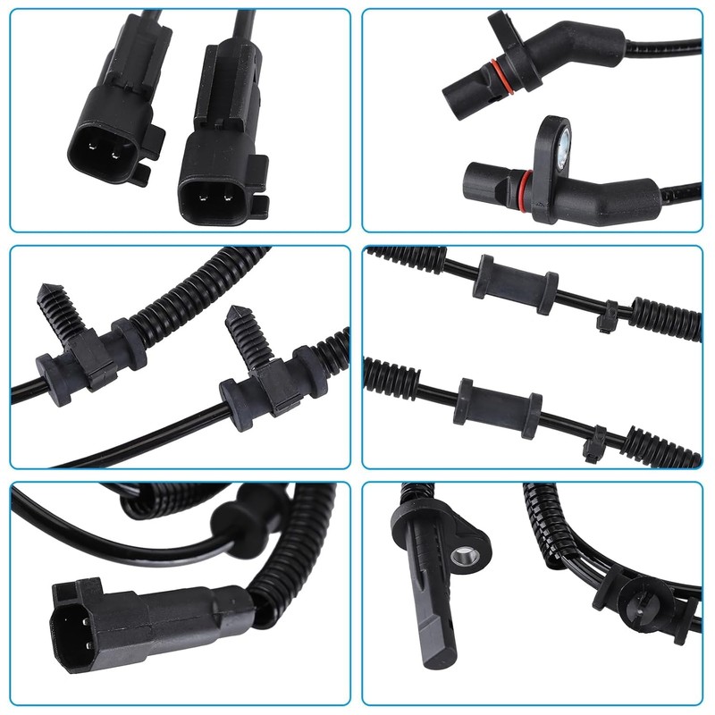 4 PCS Front and Rear ABS Wheel Speed Sensor Compatible