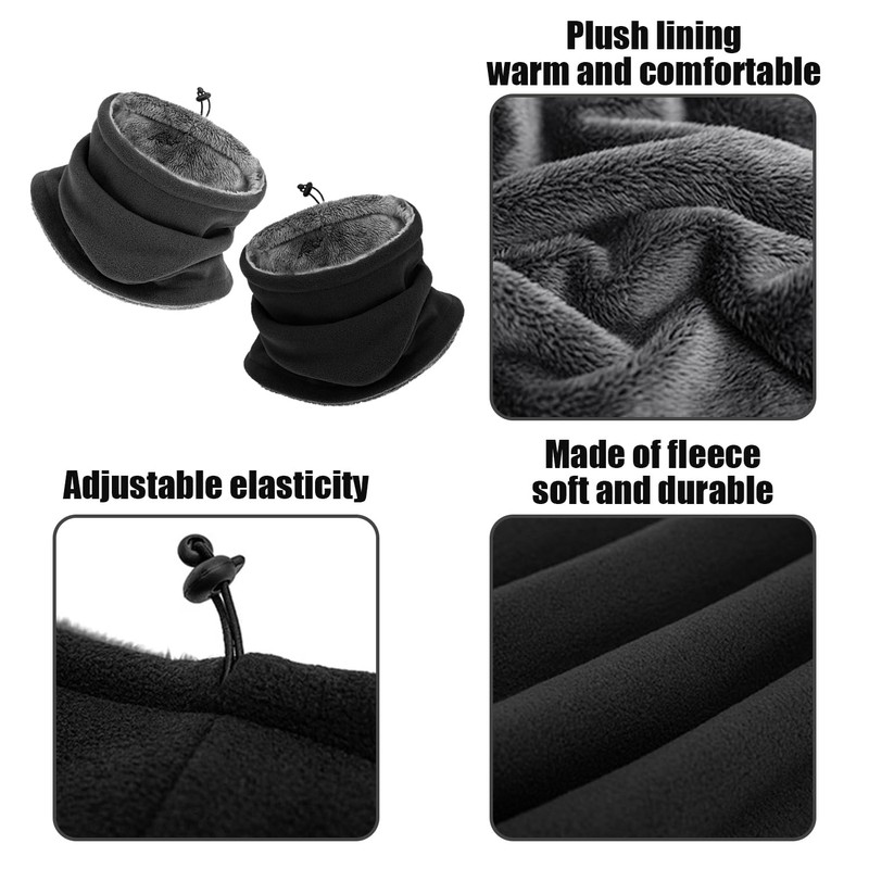 2 Pieces Of Fleece Masks, Adjustable Masks, Warm Masks, Windproof