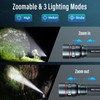 Rechargeable Flashlights High Lumens, G1000 Super Bright Flash Light Grey,