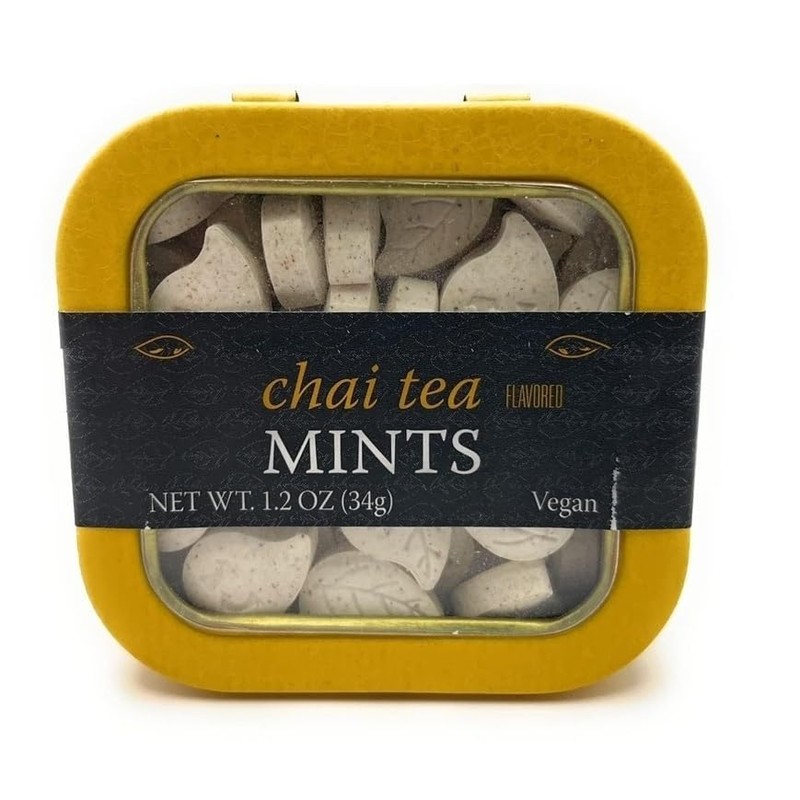 Chai Tea Flavored Mints, Vegan 1.2oz/34g Each – (Pack of