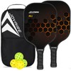 JOYAIRE Pickleball Paddles Set of 2, USAPA Standard Fiberglass Pickleball