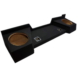 American Sound Connection Compatible with Chevy Silverado or GMC Sierra Full Size Extended Cab Truck 2007-2013 Dual 12" Subwoofer Sub Box Speaker Enclosure