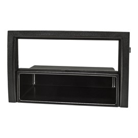 tomzz Audio 2450-020 Radio Fascia Metal Slot Compatible with Skoda Fabia 6Y from Facelift 2004 to 2007 Black