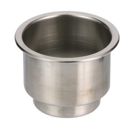 Seachoice Boat Drink Holder, Recessed, Blue LED, Stainless Steel