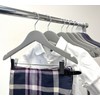 Kids Hangers with Metal Clips Pant Bar 4T-10 (Paloma Grey)