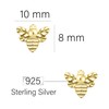 SOFIA MILANI - Women's Earrings 925 Silver Bee Stud Earrings,