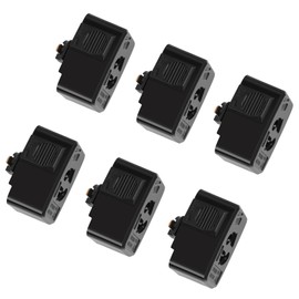Pispoer | Hanging Ceiling Body for Lighting Bar, Wire Duct Rail Plug, Hanging Seal, No Construction Required, Easy Installation, Lighting Rail Outlet Square Hanging Ceiling Body, PSE Certified, Black