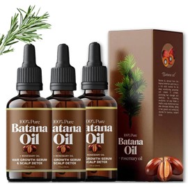 Batana Oil, Aceite de Batana, Aceite para Cabello, Aceite De Romero, Batana Hair Oil, Deja El Cabello MáS Suave, Nutre El Cuero Cabelludo, 30ml/1.05 Oz (3 PCS)
