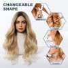 Esmee Long Wavy Brown Gradient Blonde Wigs for Women Natural