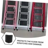 LALAFINA 4pcs Non Slip Ladder Feet Covers Durable Rubber Replacement