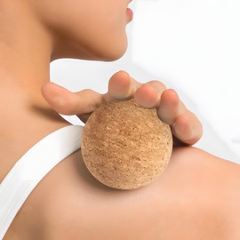 Cork Massage Ball,Massage Ball Set,Ideal for Back and Muscle Massage,Sustainable Trigger Point Ball, Trigger Point Therapy Ball for Muscle Tension Relief, 1 Piece (6cm)