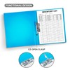 CRANBURY Punchless Clamp Binder (Blue), 8.5x11 Folder with Metal Clip,