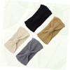 PACKOVE 4pcs Crochet Headbands with Bowknot Design Warm Winter Hair