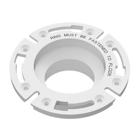SEAFLO RV Toilet 3" Socket Floor Flange (SFRTK1-001) - White - Fits All RV Toilets (SFRTPH-01-01, SFRTPH-01-02, SFRTPH-02-01) - Secure Fit for 3" to 4" Drain Pipes
