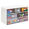 Stackable Desk Organizer with 6 Drawers, VASZOLA 3 Tier Plastic