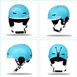LANOVAGEAR Ski Helmet Snowboard Helmet for Kids Adult Adjustable Snow Helmet Youth Men Women with Mini Visor