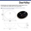 DeerValley DV-1U303B Black Undermount Bathroom Sink 18'' x 15'' Oval