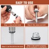 Zonon 250 Pcs Metal Roofing Screws #14 x 1-1/2 Inch