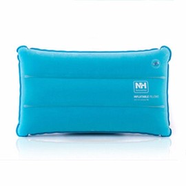 Pillow Air Inflatable Soft Ultralight Square Portable Outdoor Travel (Light Blue)