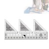 Ruler Grids 45/60/90 Degree Double Strip Ruler Transparent Acrylic Non
