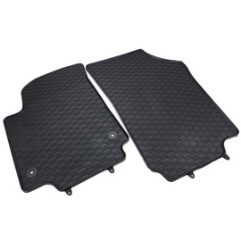 kfz-premiumteile24 Premium Honeycomb Rubber Mats Compatible with UP! (1S) MII Citigo Floor Mats All-Weather Car Mats Premium Quality Front 2-Piece 100% Perfect Fit