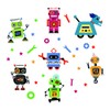 Runtoo Robots - Calcomanías de pared educativas para el aula