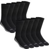 Dickies Men's 10 Pack Dri-Tech Crew Socks, Performance Work Socks,