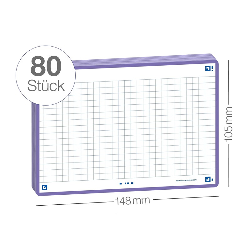 Oxford Flash 2.0 Index Cards A6, Flashcards, 105 x 148