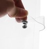 Gadpiparty A4 Transparent Binder Rings Soft Cover Clear Shell with